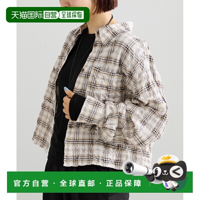 日本直邮IENA女装复古格纹短衬衫 26050900908010
