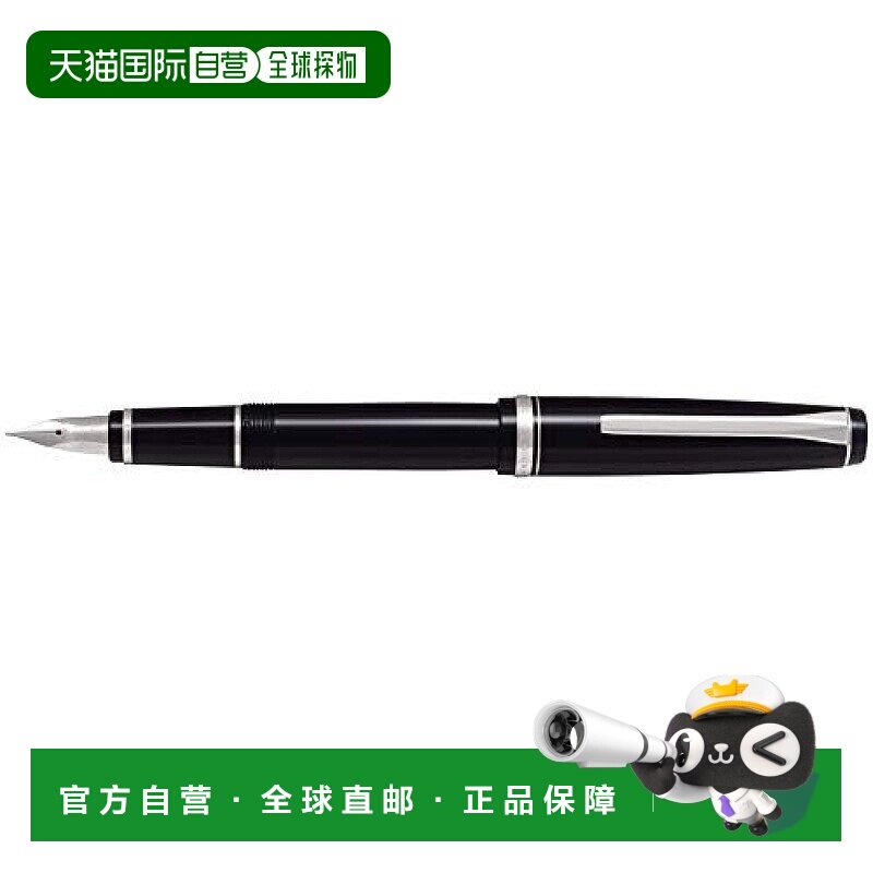 【日本直邮】Pilot百乐黑色万年笔镀铑处理粗壮柔软FE-18SR-BSB