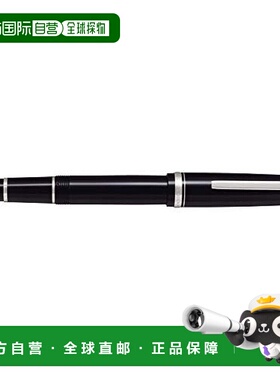 【日本直邮】Pilot百乐黑色万年笔镀铑处理粗壮柔软FE-18SR-BSB