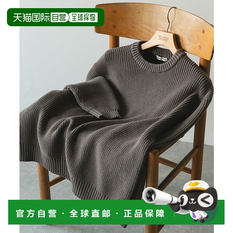 1h可退 日本直邮URBAN RESEARCH DOORS 男装 宽松 畦编针织 圆领