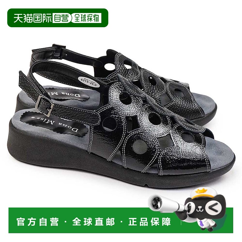 日本直邮Dona Miss 女士凉鞋 6219穿孔组合后带皮革凉鞋