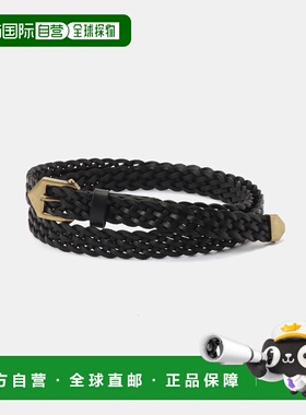 1h可退 日本直邮CCU 女士 真牛皮 窄款网纹 皮带 26099230000410