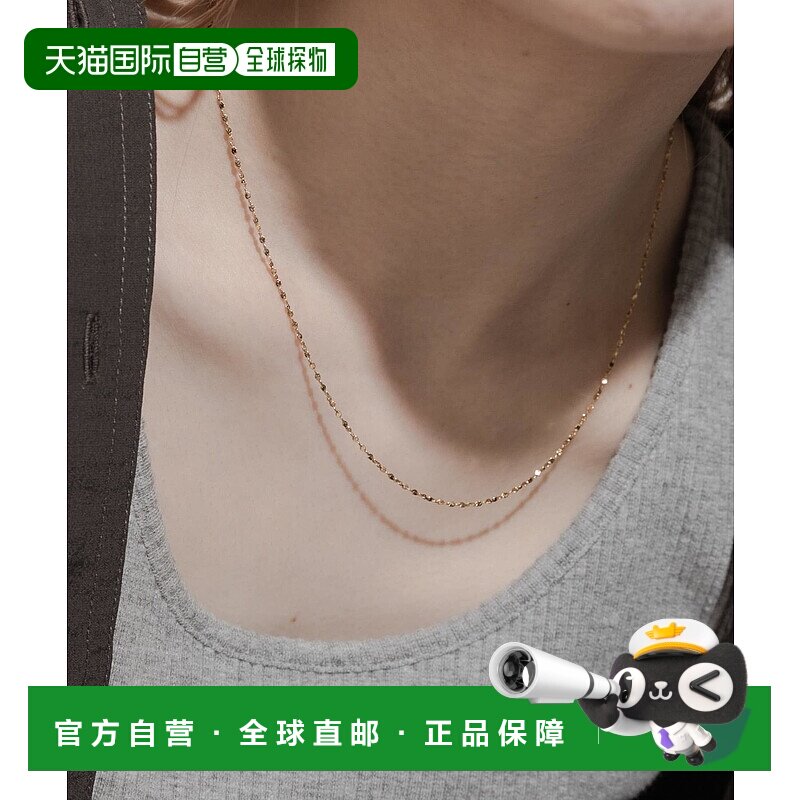 日本直邮SMELLY 女士 螺旋链条短款项链 不易过敏【付后1h可退】