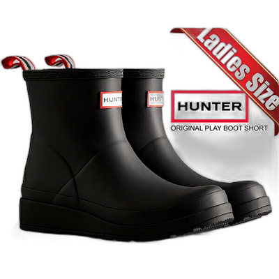 日本直邮 HUNTER ORIGINAL PLAY BOOT SHORT wfs2020rma-blk女式