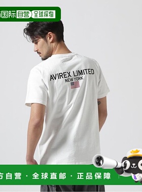 日本直邮AVIREX SHORT SLEEVE CREW NECK T-SHIRT 'AVIREX LIMITE