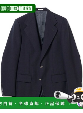 1h可退 日本直邮HUSBANDS 男士70年代经典风格羊毛西装外套 21160