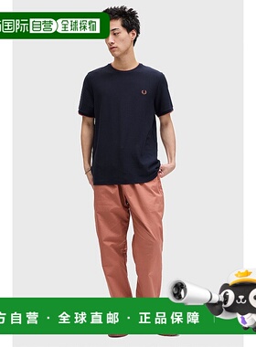 日本直邮FRED PERRY 绉布珠地网眼T恤 [M8585-795 SS25Q2] 绉布珠