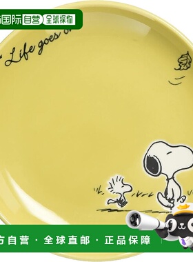 【日本直邮】“PEANUTS” 季节盘 14cm 黄色 SN613-255