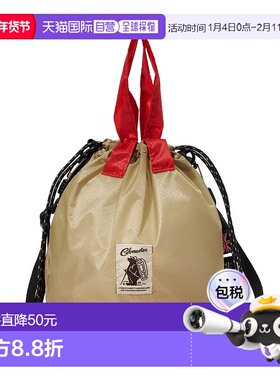 日潮跑腿COBMASTER COB-CR KINCHAKU 尼龙抽绳手提包 Beige FREE