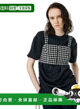 1h可退 日本直邮MOUSSY女士紧凑提花织物背心裙 010HSA301901