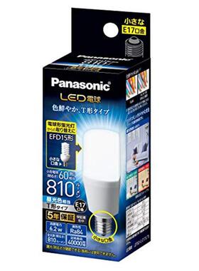 【日本直邮】松下LED灯泡 17mm/60w 自然光 T型 密闭  LDT6DGE17S