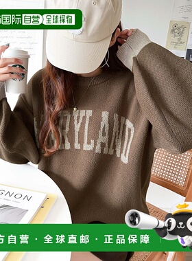 1h可退 日本直邮Java 女士2way混纺拼色Logo针织套头衫 jv1260244