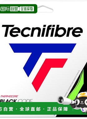 日本直邮Tecnifibre BLACK CODE 1.24 12米网球硬线 04GBL124XV