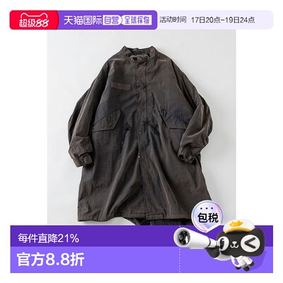 1h可退 Freak's Store水洗做旧M65外套连帽复古夹克（含内胆）