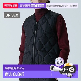 日本直邮TAION V 领拉链羽绒背心男女皆宜 TAION MILITARY 拉链 V