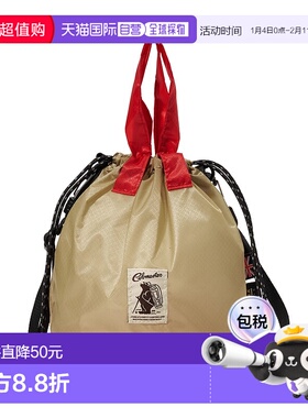 日潮跑腿COBMASTER COB-CR KINCHAKU 尼龙抽绳手提包 Beige FREE