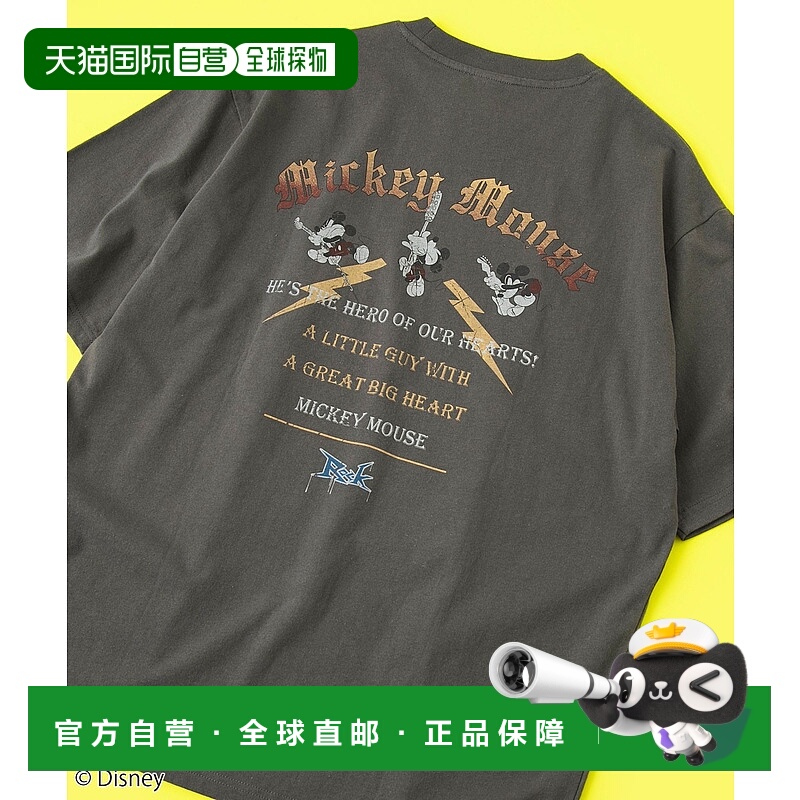1h可退 日本直邮MICKEY MOUSE 男女同款复古风米奇T恤  752560304