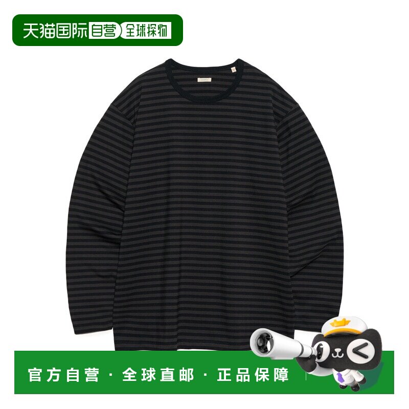 日本直邮nanamica 男女同款 有机棉COOLMAX®条纹长袖T恤 S25SH119图片