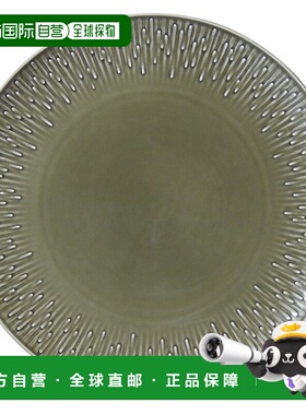 日潮跑腿NARUMI Aeka 盘子（苔绿色）28 厘米可用微波炉温洗碗机