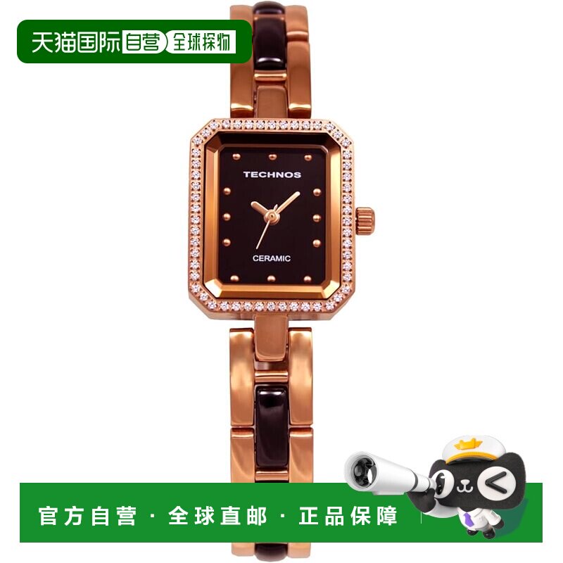 【日本直邮】TECHNOS 陶瓷镶钻腕表 T9831PB