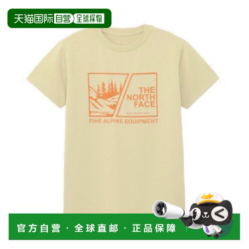 日本直邮THE NORTH FACE 短袖观点图案T恤 NTJ32507 儿童北面