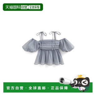 背心ta123上衣女装 日本直邮日潮 peplum 2Way透视褶皱 吊带 GRL袖