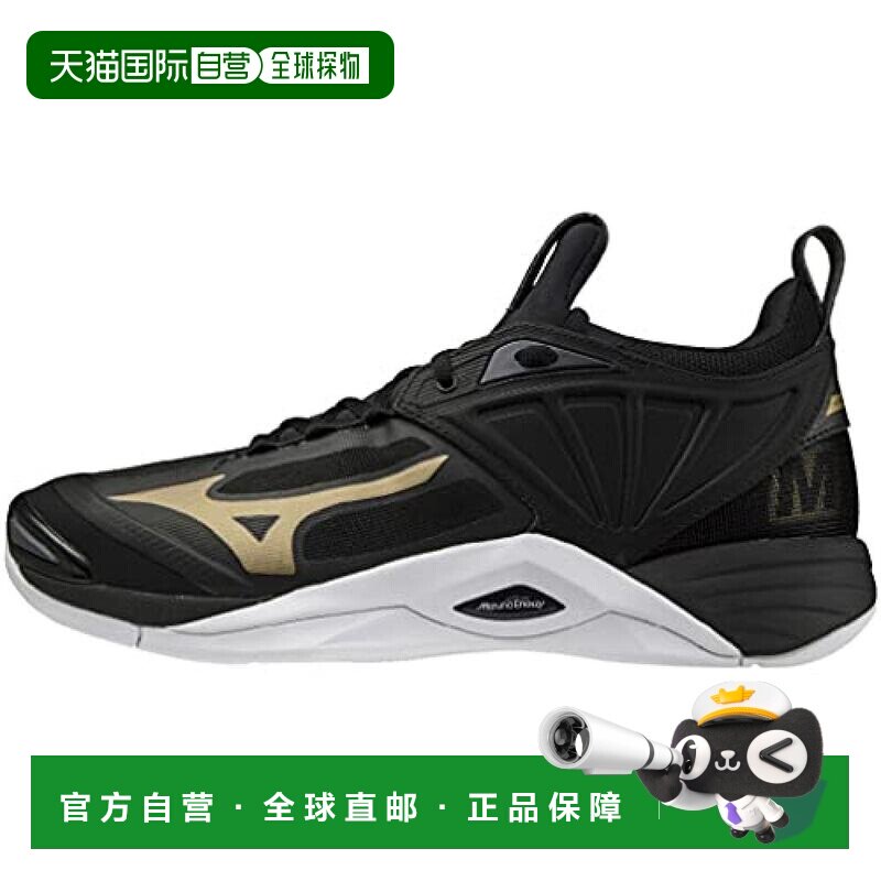 【日本直邮】Mizuno美津浓 排球鞋26.5cm 黑/金/白 V1GA2112