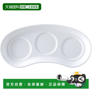 【日本直邮】NARUMI 盘子 Plus 陶瓷 白色 21 cm新月托盘 日本制