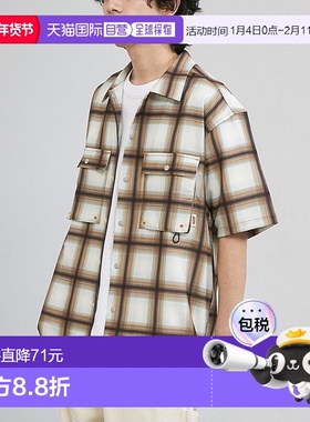 日本直邮Coleman 兰塔纳格纹衬衫 [CO3322EM014340]半袖