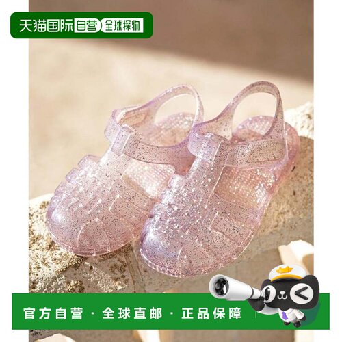 日本直邮igor CLASICA CRISTAL 童鞋 浅粉色凉鞋
