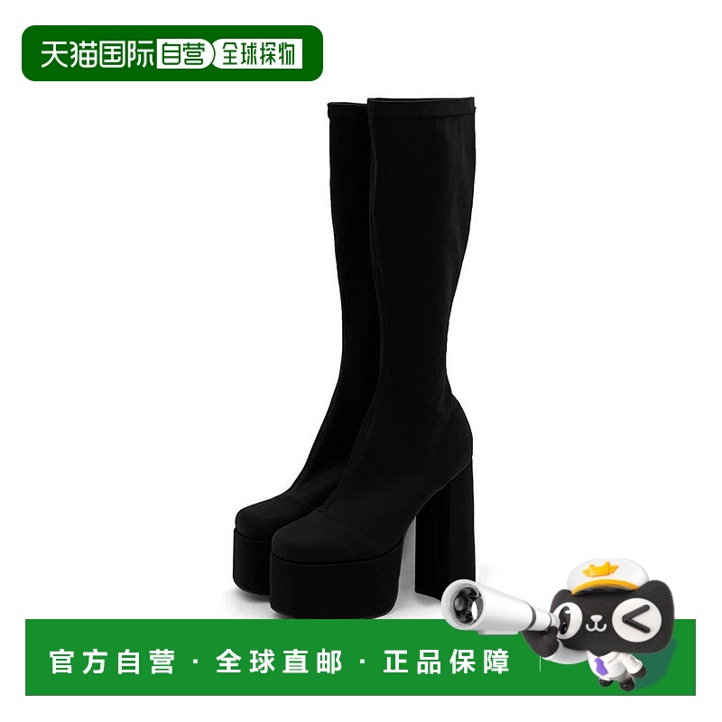 日本直邮日潮 GRL 弹力粗跟长靴 ZR1238靴子高跟靴法式长筒靴秋冬