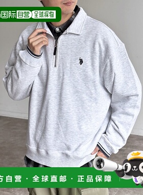 1h可退 日本直邮CPCM 男士女士街头风格刺绣半拉链卫衣 PGM204250