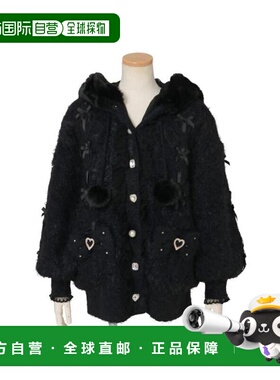 日本直邮日潮 Liz Lisa兔耳羽毛针织连帽衫451-3613-0