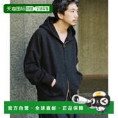 1h可退 复古休闲宽松外 羊毛混纺拉链连帽衫 日本直邮LIDNM 男士