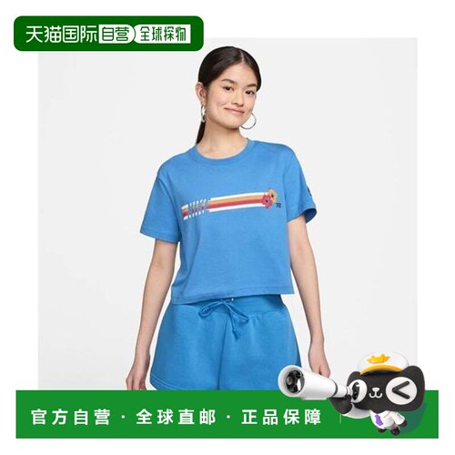 日本直邮Nike 女士 NSW CRP NCPS 短袖 T恤 STAR BLUE耐克运动服