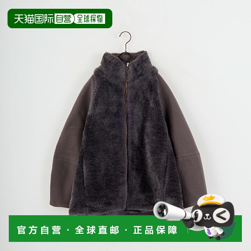 1h可退 日本直邮Jeans Factory Clothes 女装 立领拼接外套 +毛绒