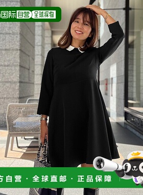 1h可退 日本直邮ST.ROONEY 女装 小个子S码 九分袖高腰迷你连衣裙