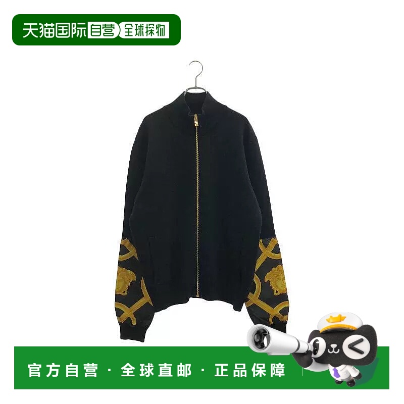 日本直邮中古Versace范思哲男A级95新Jacket夹克外套棉外套黑色BR