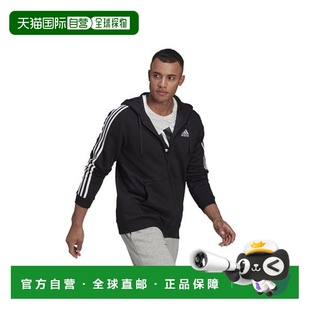 Hoodie Fleece 三条纹拼色运动休闲连 ESSENTIALS 日本直邮adidas