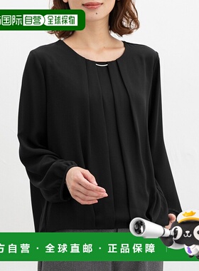 1h可退 日本直邮Honeys 女装 金属装饰下摆褶皱衬衫 580610118