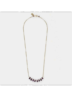 日本直邮日潮 agete 阿卡朵Eva Hanusova for agete项链红色 均码