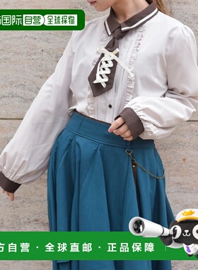 1h可退 日本直邮axes femme 女装 系带领结衬衫 CI91X124