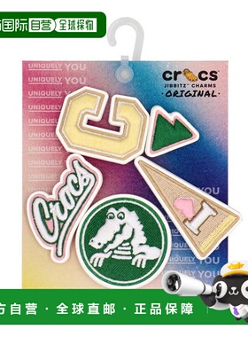 日本直邮crocs JIBBITZ CHARMS VARSITY PATCH 5 PACK 鞋子饰品