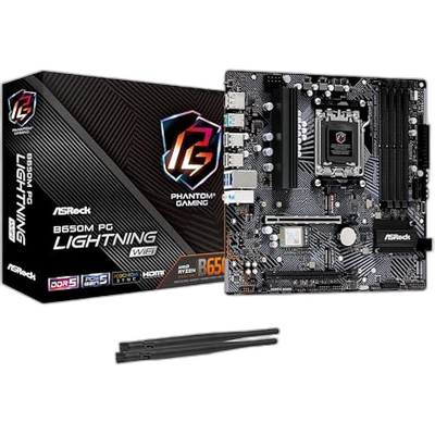 【日本直邮】ASRock主板B650M PG Lightning WiFi AMD Ryzen