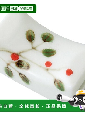 【日本直邮】波佐見焼花紋筷架 红色 71530