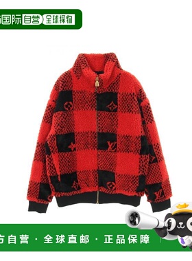 日本直邮中古LV路易威登男S级99新blouson夹克衫羊毛外套红色