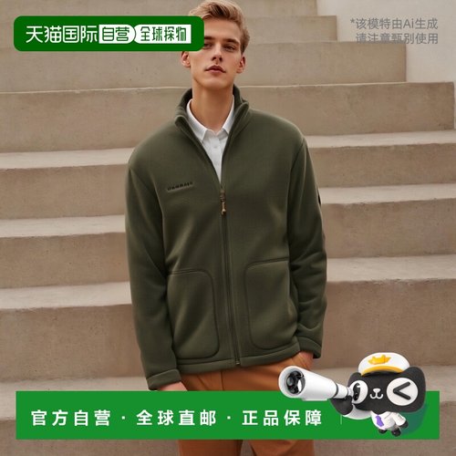 日本直邮MAMMUT猛犸象 FALERA男士羊毛保暖抓绒夹克外套宽松
