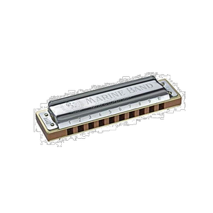【日本直邮】HOHNER 口琴 10孔口琴Marine Band 1896/D flat调