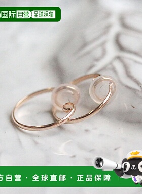 1h可退 日本直邮cui-cuiK10YG黄金迷你环形耳环轻盈774566cuicui