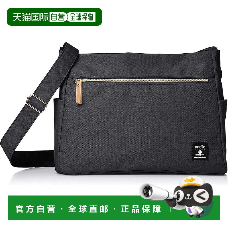 【日本直邮】[Anello Grande] 单肩包 10 口袋 经典混纺聚酯纤维